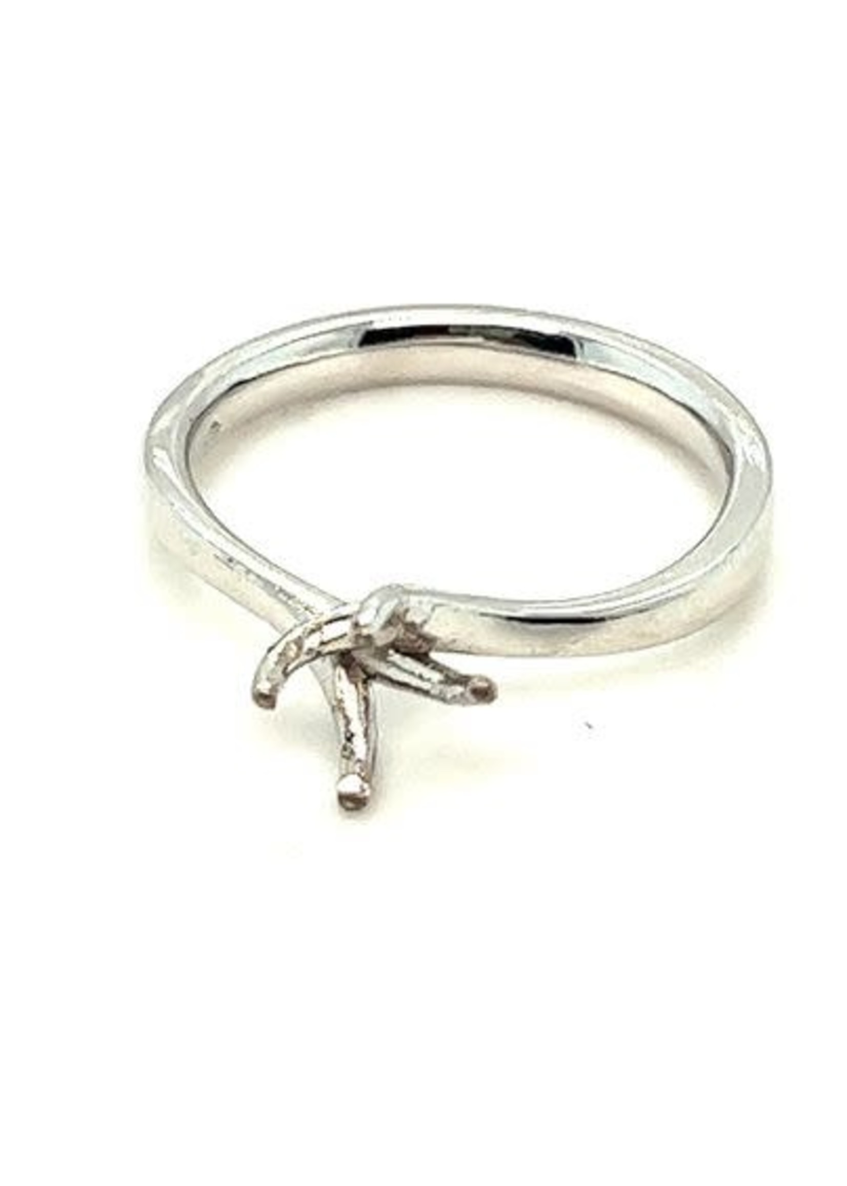 Vintage & Occasion Nieuw 18k montuur voor solitair ring voor circa 6mm steen