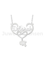 travellersluxury Travellers Luxury - Zilveren naamketting Deborah met woonwagen