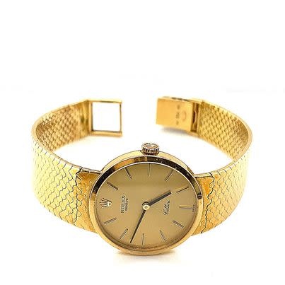 Vintage gouden Rolex Geneve Cellini Juwelier Jansen