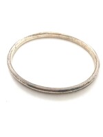 Vintage & Occasion Occasion zilveren dop bangle glad