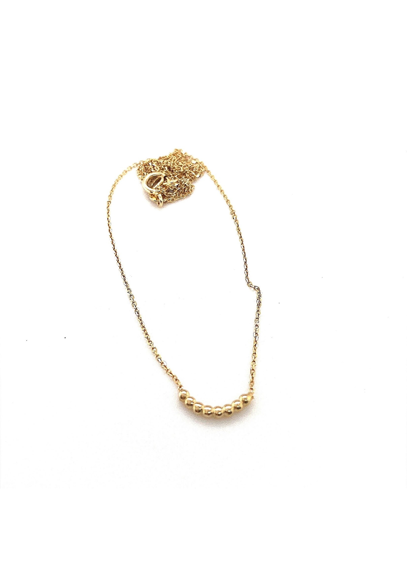 Vintage & Occasion Geelgouden collier bolletjes 14k