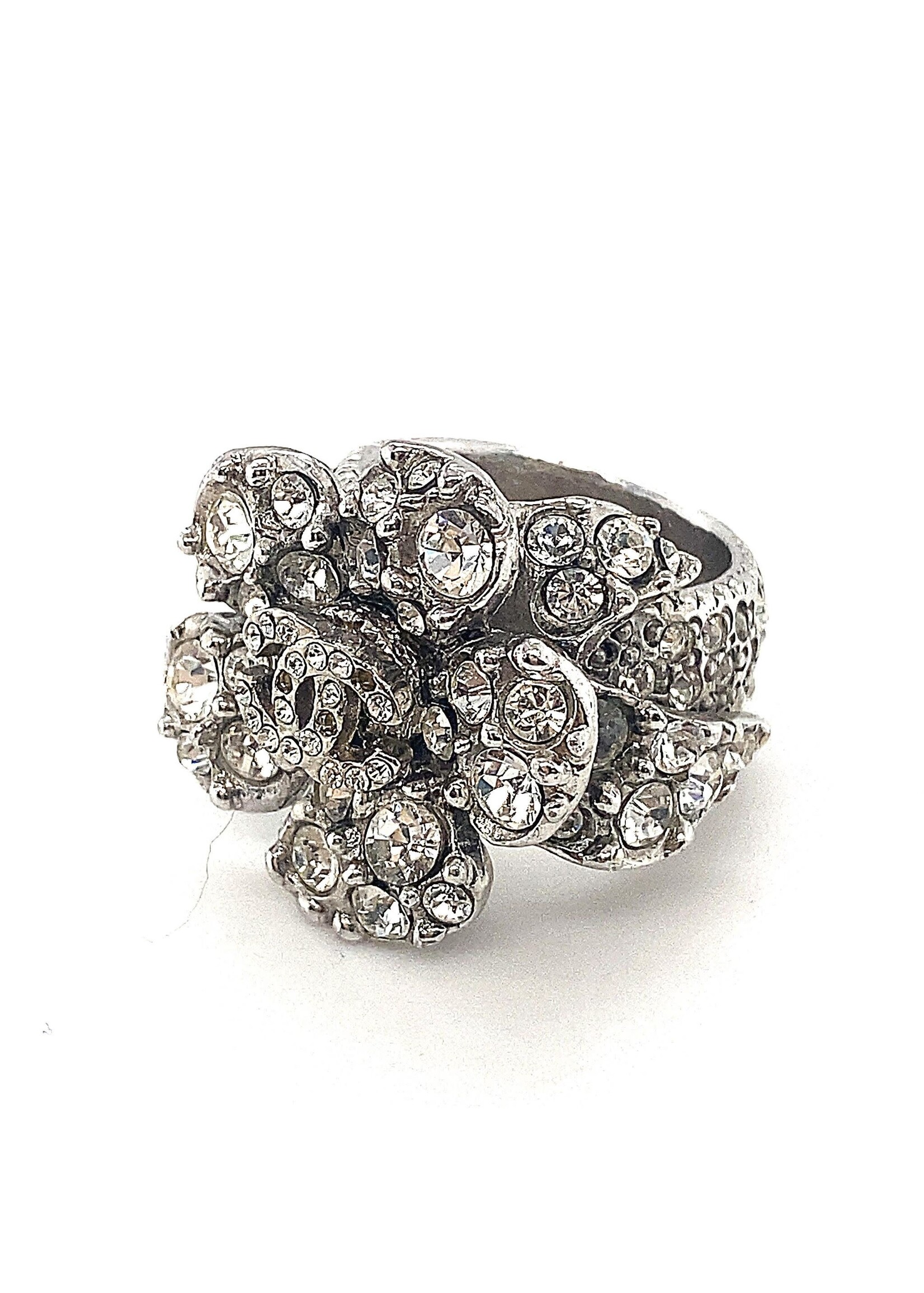 Vintage & Occasion Chanel ring (mist steentjes )