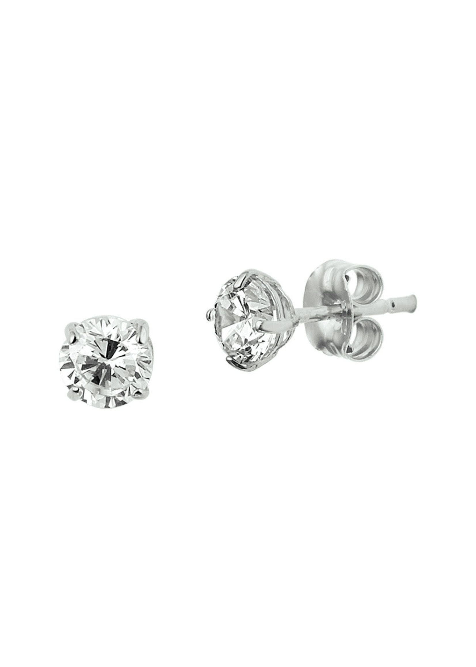 Cataleya jewels oorknoppen zirkonia 4mm