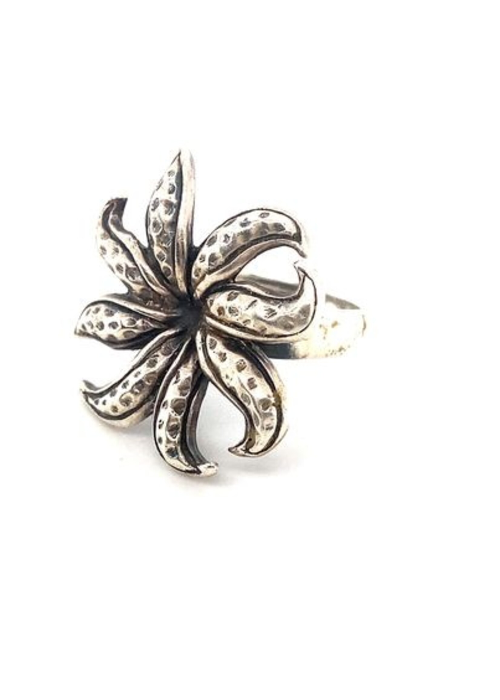 Vintage & Occasion Occasion zilveren ring bloem