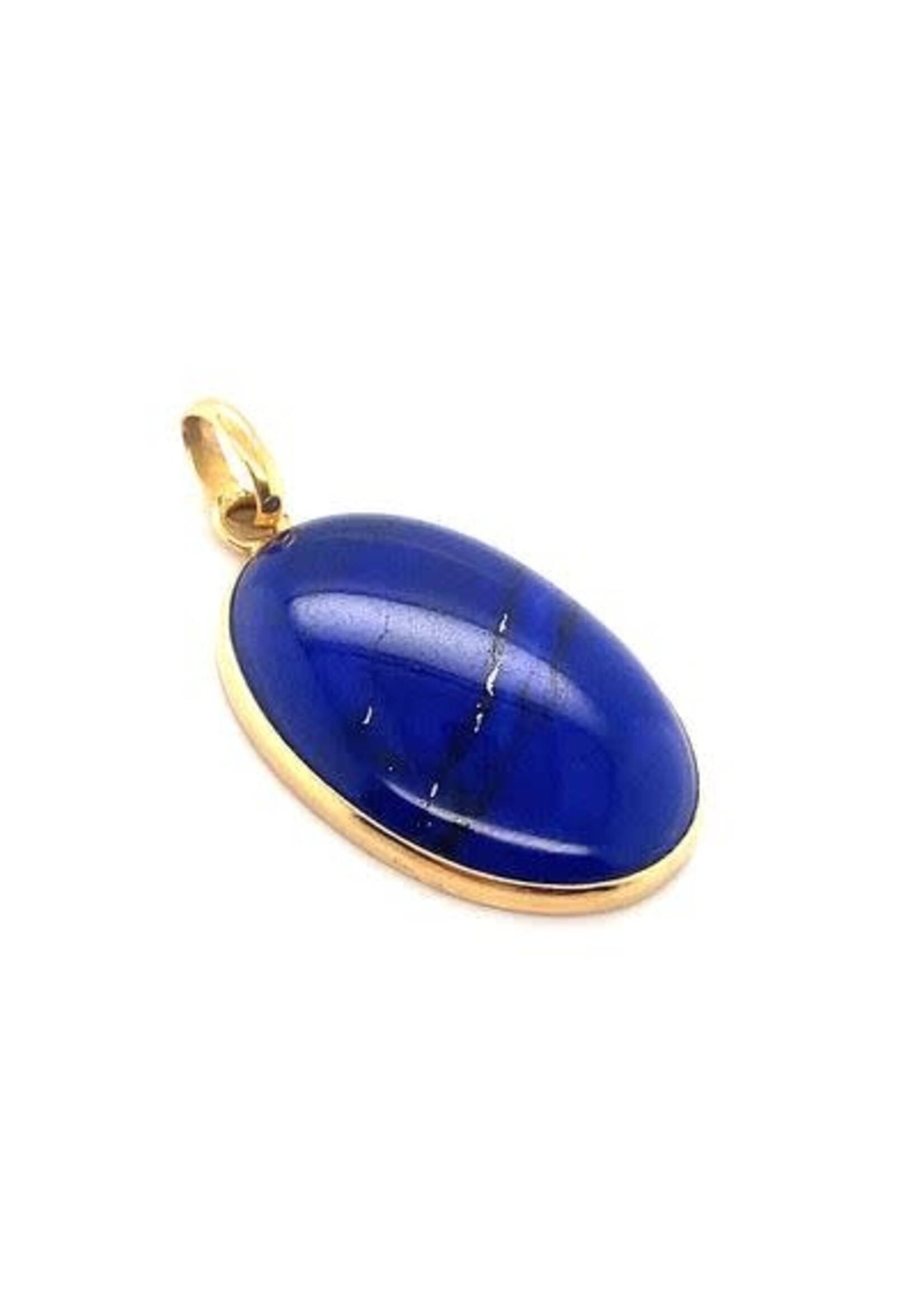 Vintage & Occasion Gouden hanger lapis lazuli