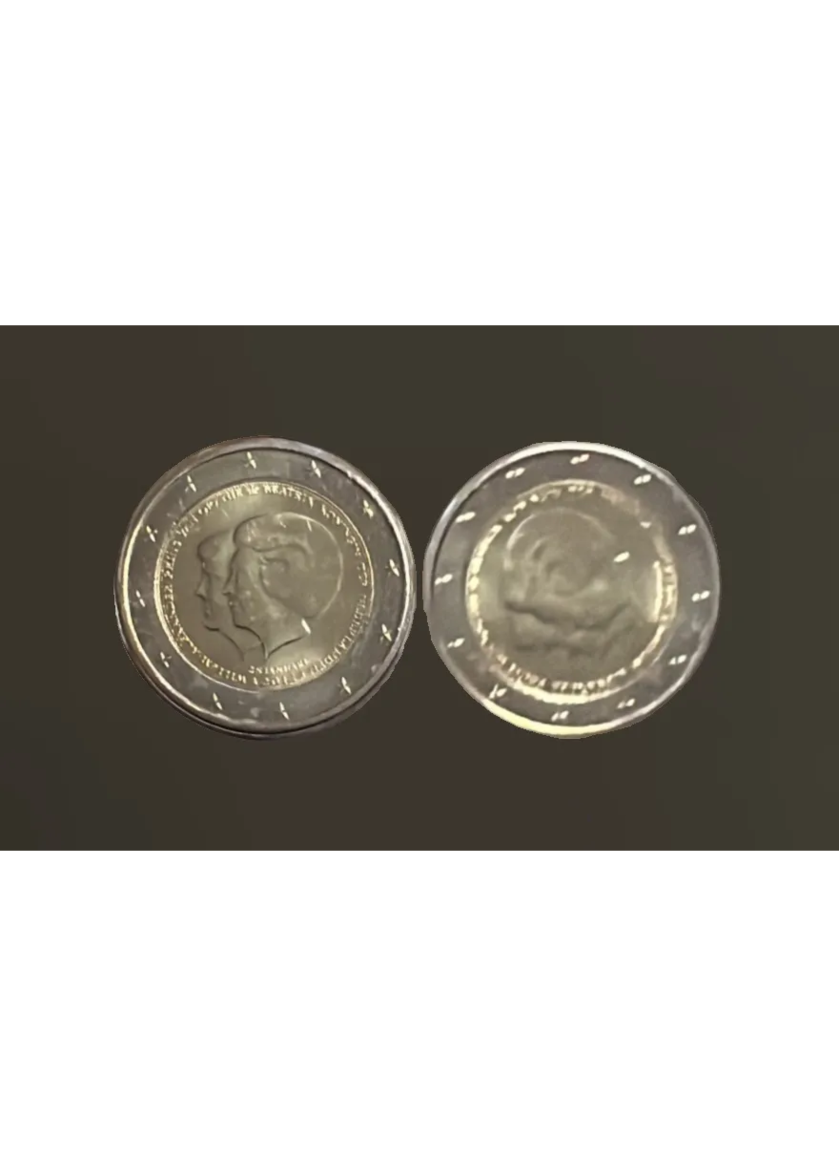 henk coins Netherlands 2 euro , Coronation of King Willem Alexander 2013