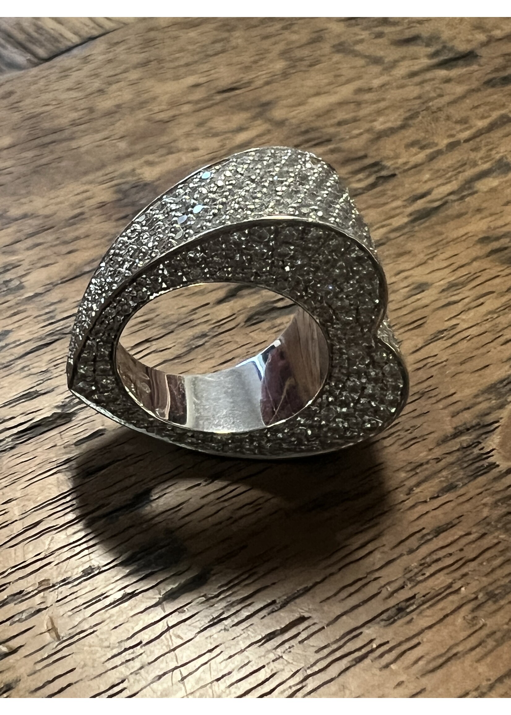 Vintage & Occasion Piaget full diamond heart ring 18k