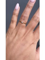 Vintage & Occasion Geelgouden ring solitair 0.05ct