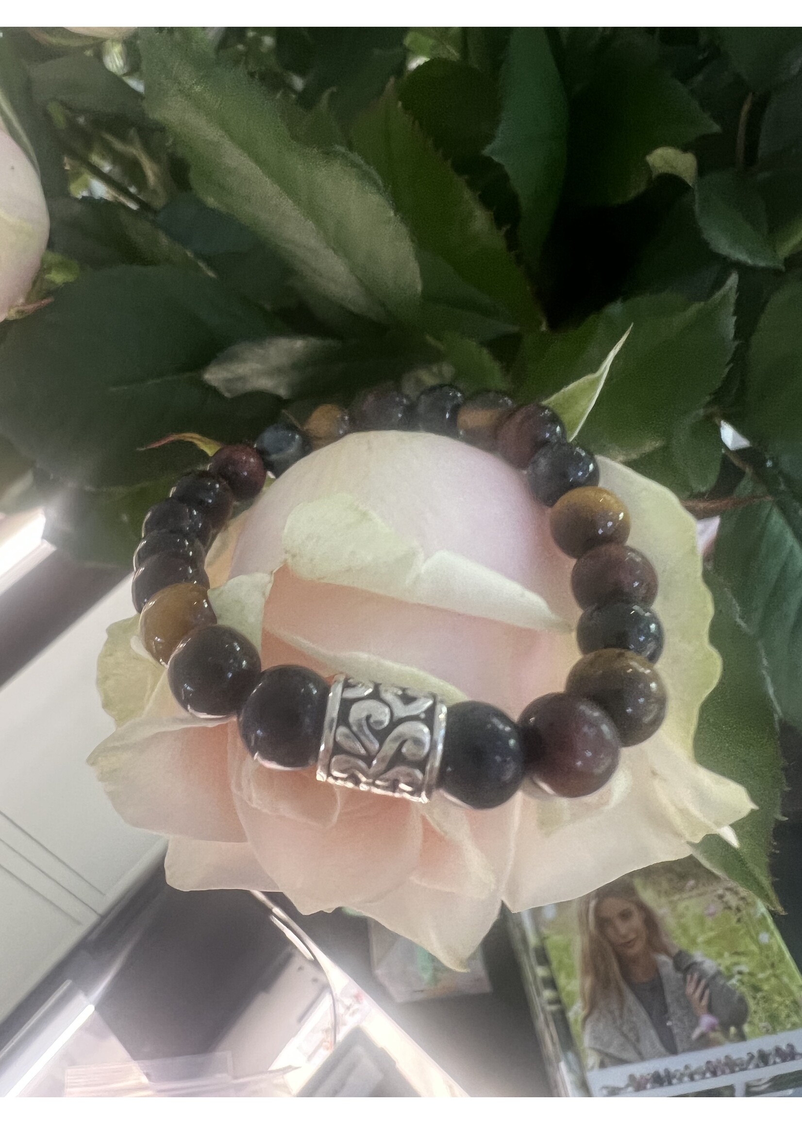 Karma Karma tijgeroog armband maat S