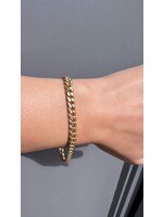 Vintage & Occasion roze gouden gourmet armband