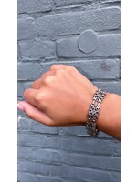 Vintage & Occasion Vintage zilveren armband met florale details