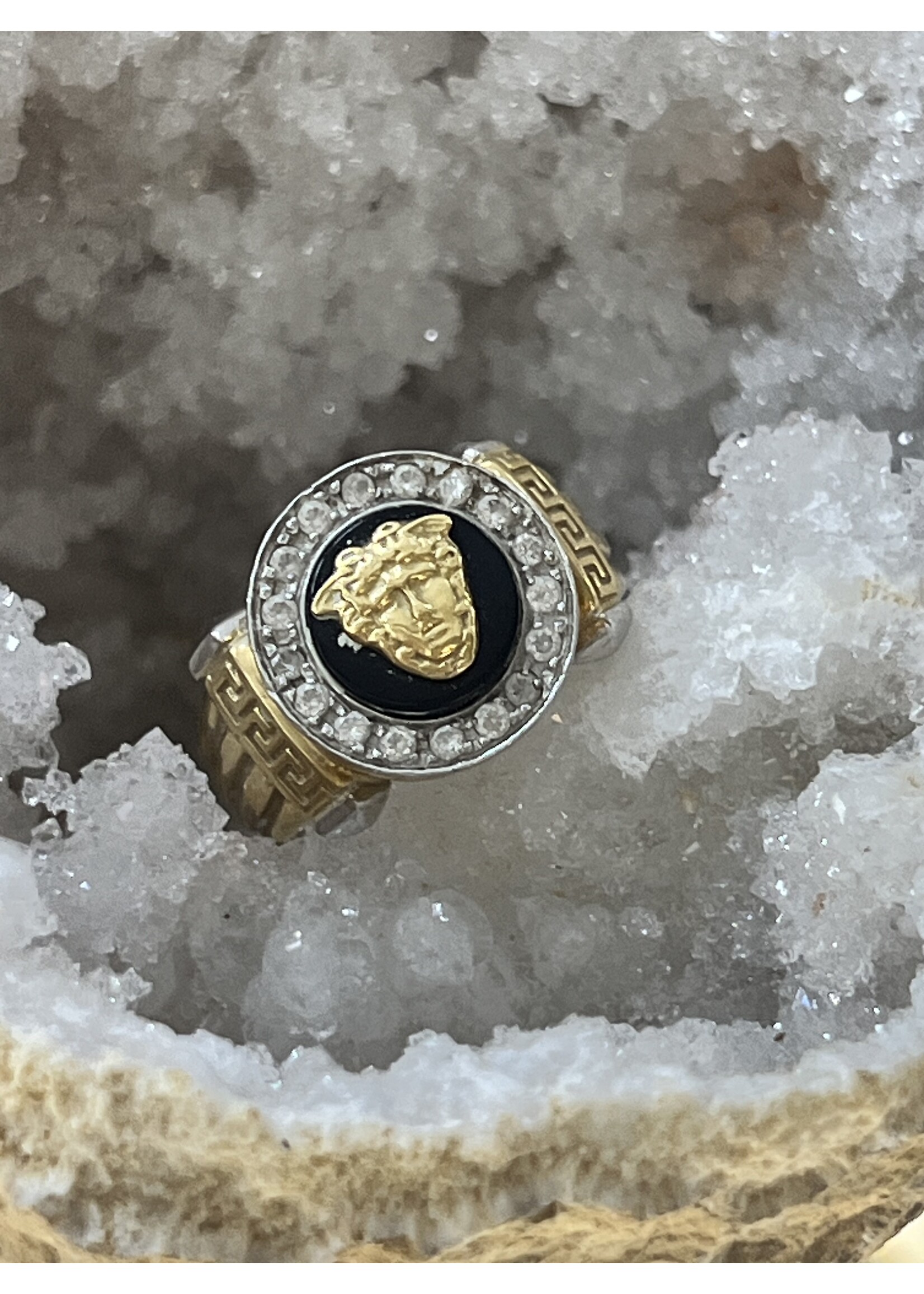 Cataleya jewels Versace ring  18k zegelring met zirkonia - maat 20.5