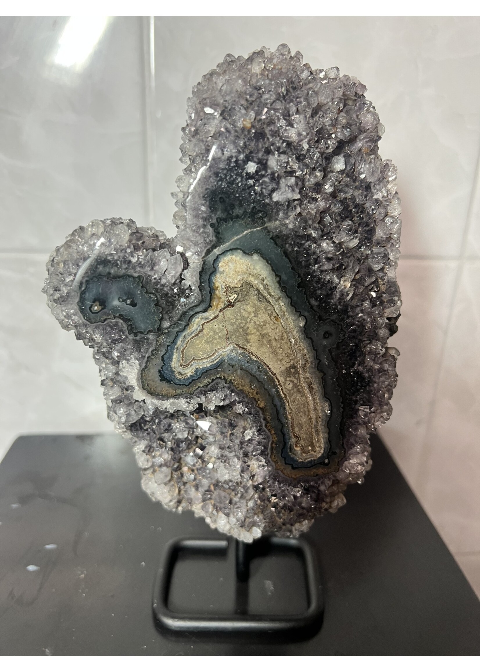 Cataleya jewels Amethist met stalactiet