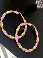 Cataleya jewels Geelgouden wokkel creolen - groot