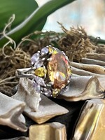 Vintage & Occasion Zilveren ring met zirkonia