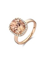 Cataleya jewels ring morganiet en diamant 0.25ct h si halo