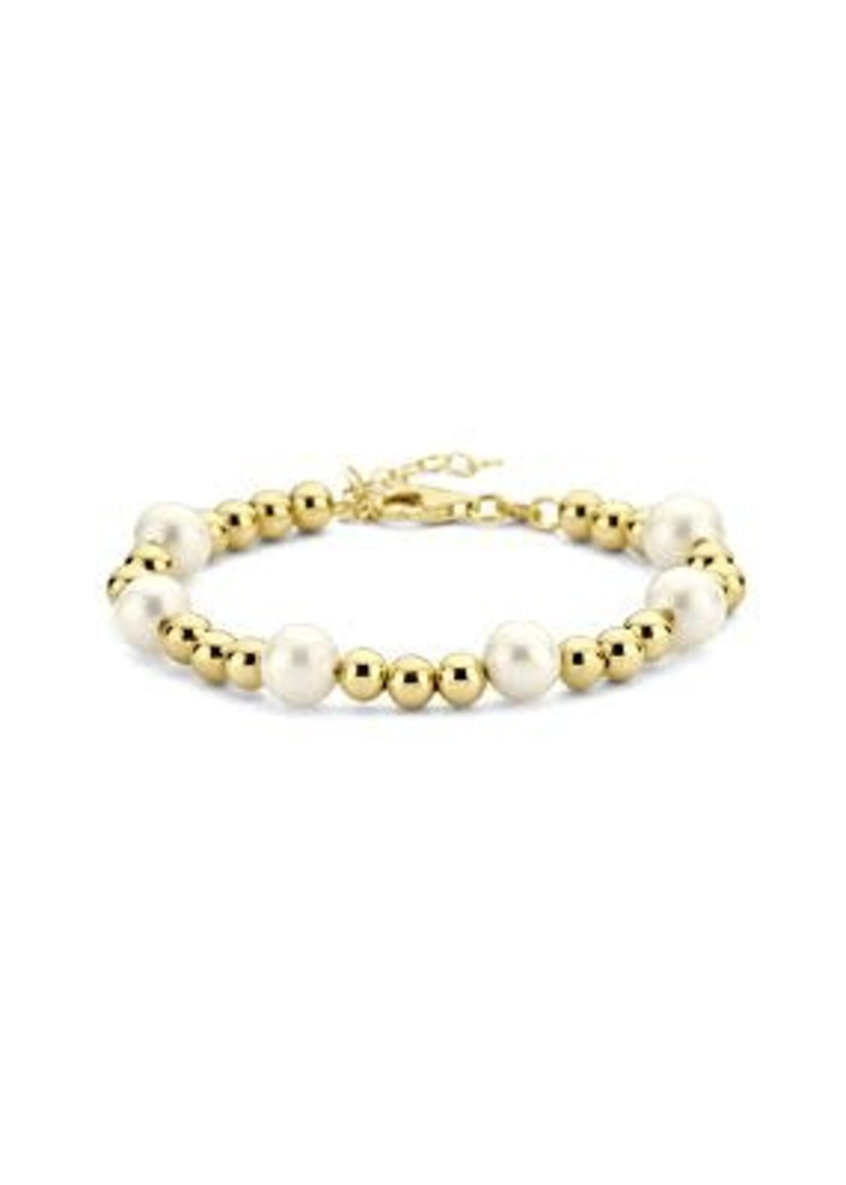 Cataleya jewels armband parel en bolletjes 17 + 3 cm