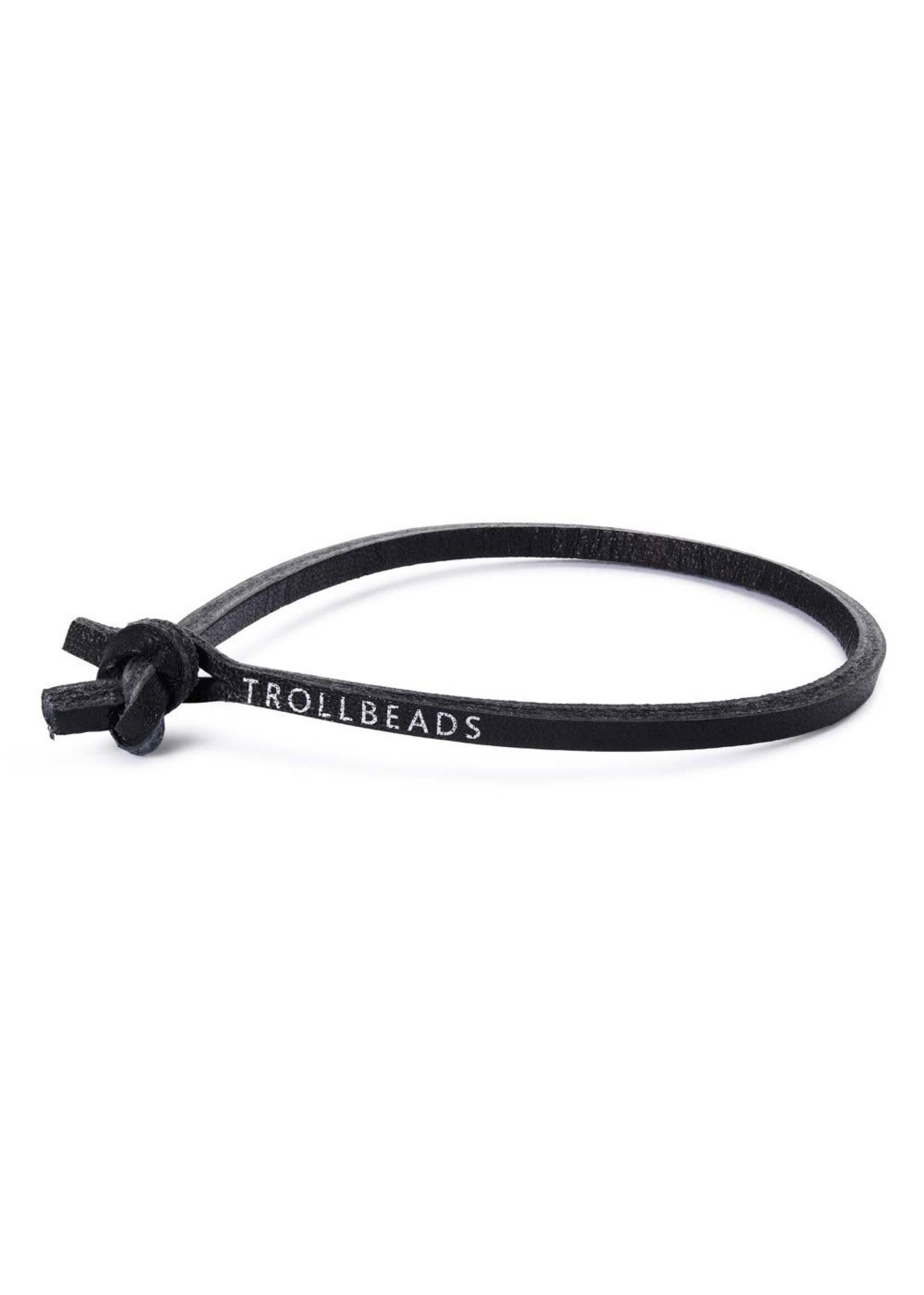 Trollbeads Trollbeads TLEBR-00056 armband zwart leder 27cm