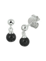 Cataleya jewels Zilveren oorhangers onyx