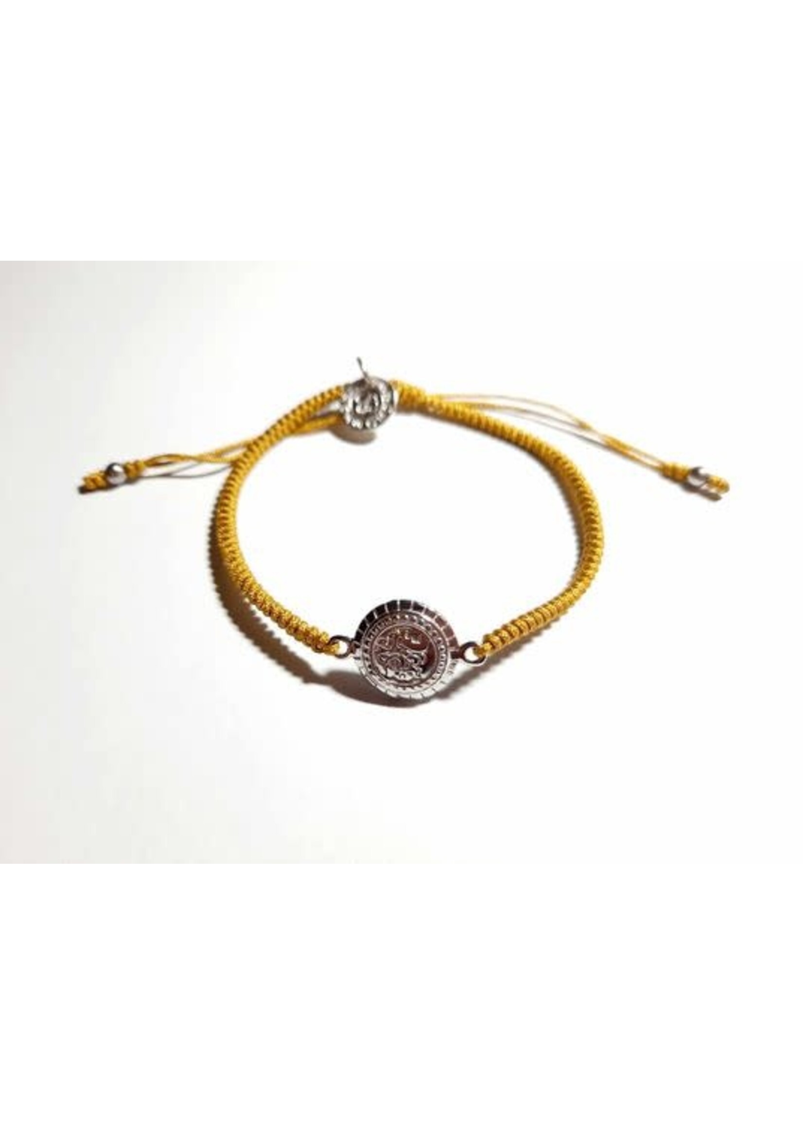 Barong Barong Barong Barong armband met schuifknoop en koord goudkleur