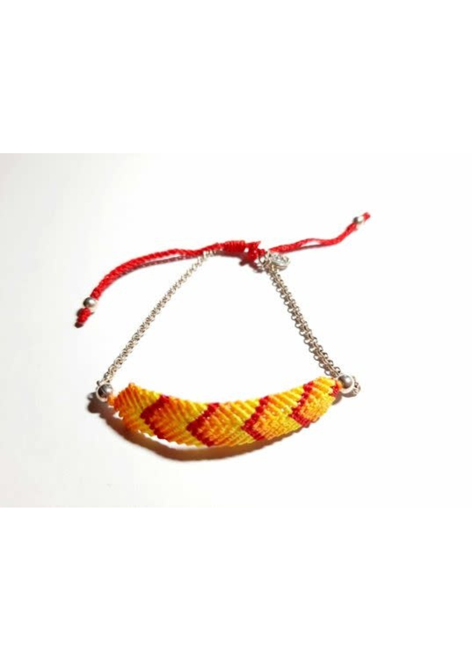Barong Barong Barong Barong armband met schuifknoop, jasseron en gekleurd ornament