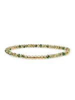 Sparkling Jewels Sparkling Ya'an green jade reverse universe bracelet SB-G-4MM-RLI-G55