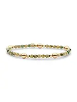 Sparkling Jewels Sparkling Ya'an green jade bold mix bracelet BLK01G-G55