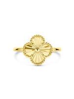 Cataleya jewels Gouden ring bloem gediamanteerd