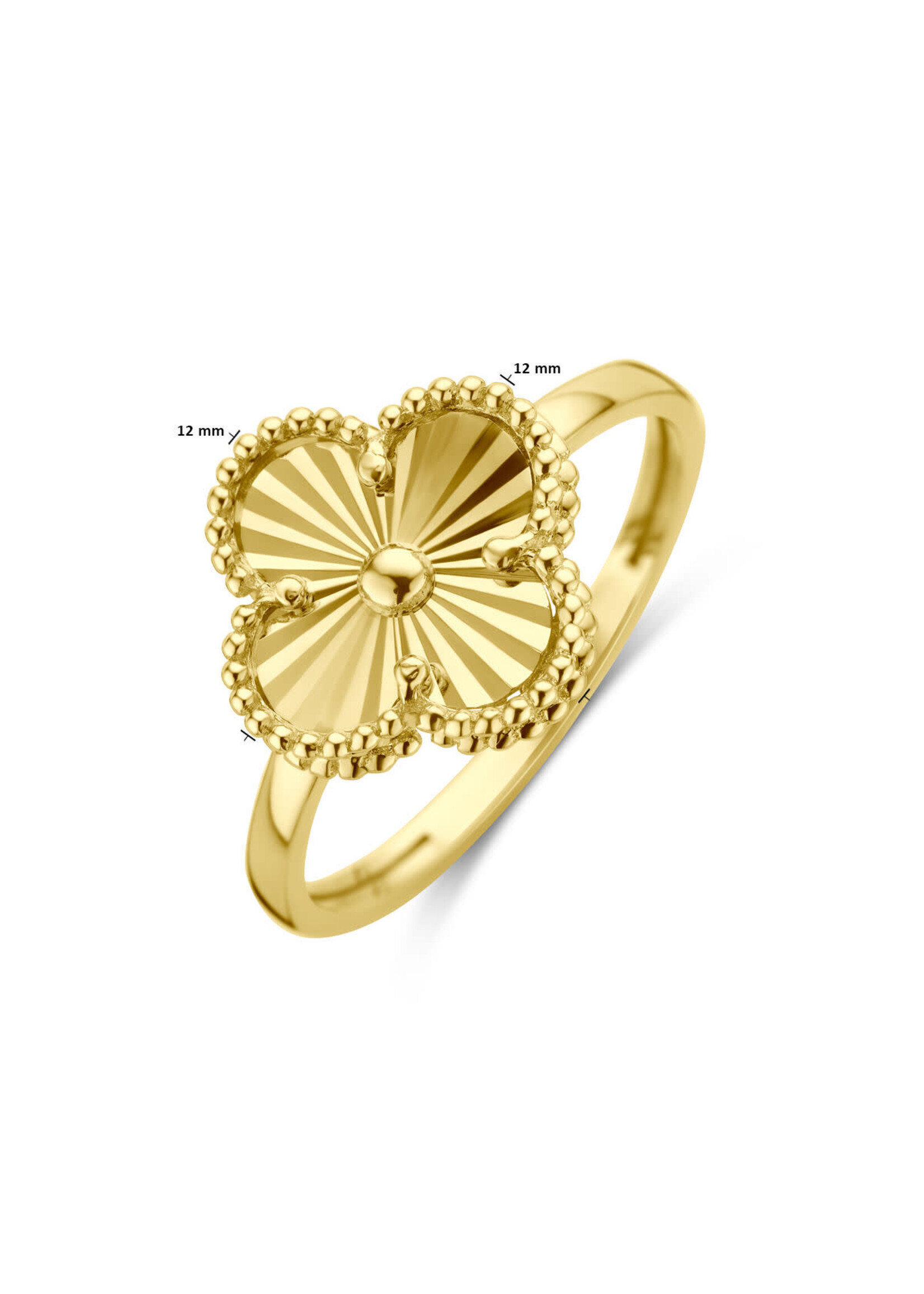 Cataleya jewels Gouden ring bloem gediamanteerd