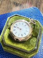 Vintage & Occasion Gouden Remontoir facet zakhorloge