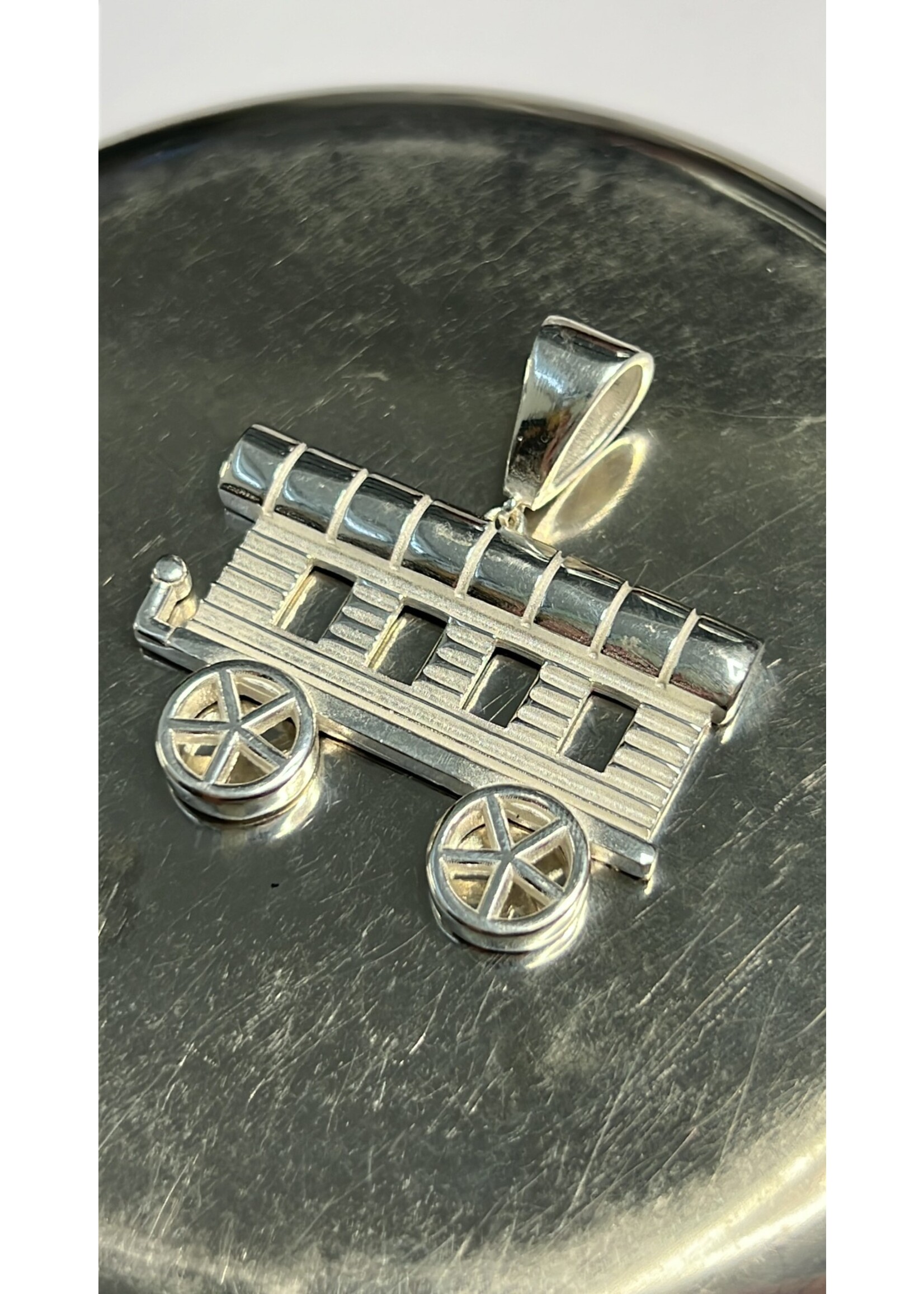 Cataleya jewels Zilveren woonwagen hanger