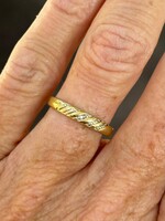 Vintage & Occasion Geelgouden smalle occasion ring