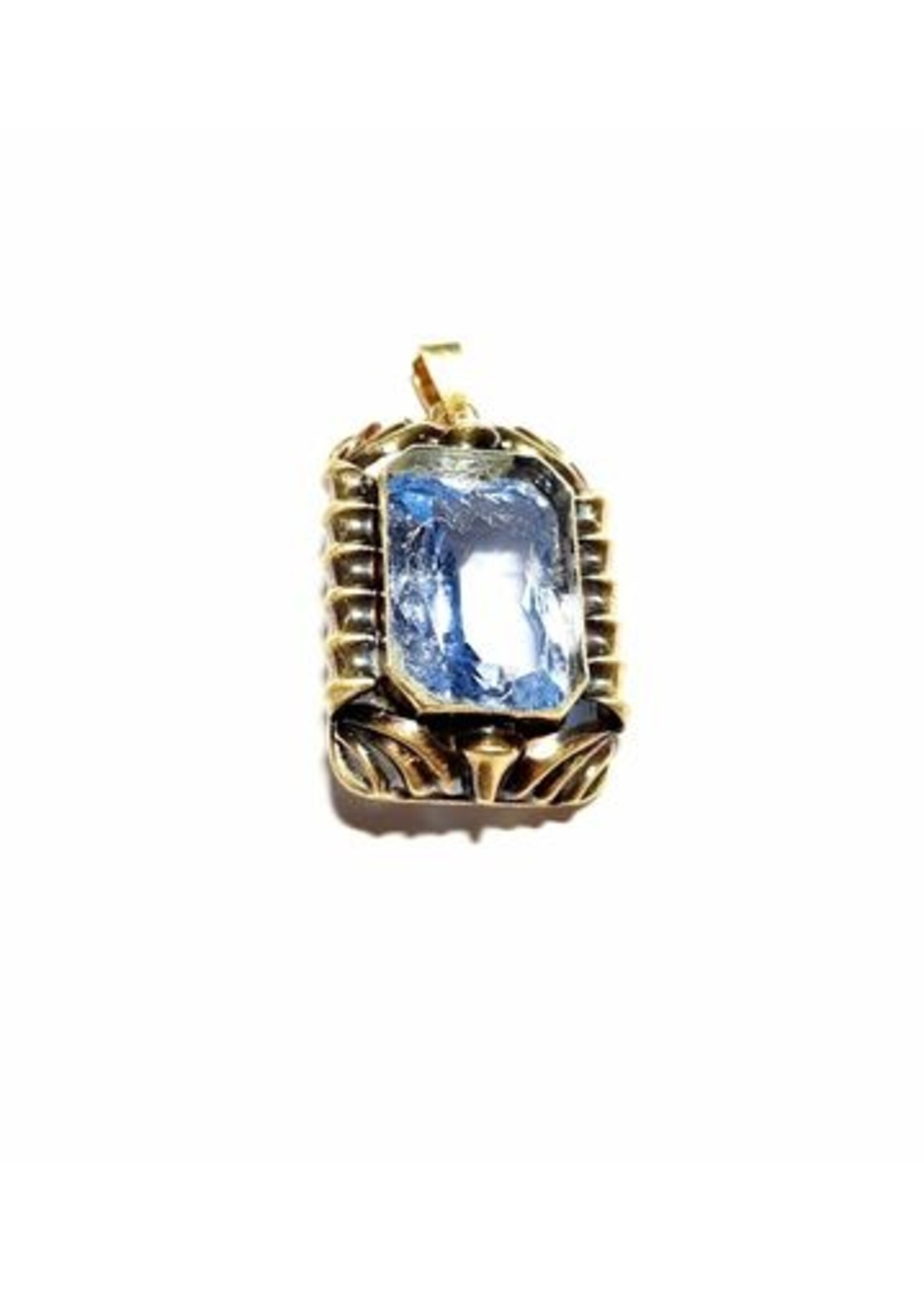 Vintage & Occasion Gouden vintage  occasion hanger met topaas