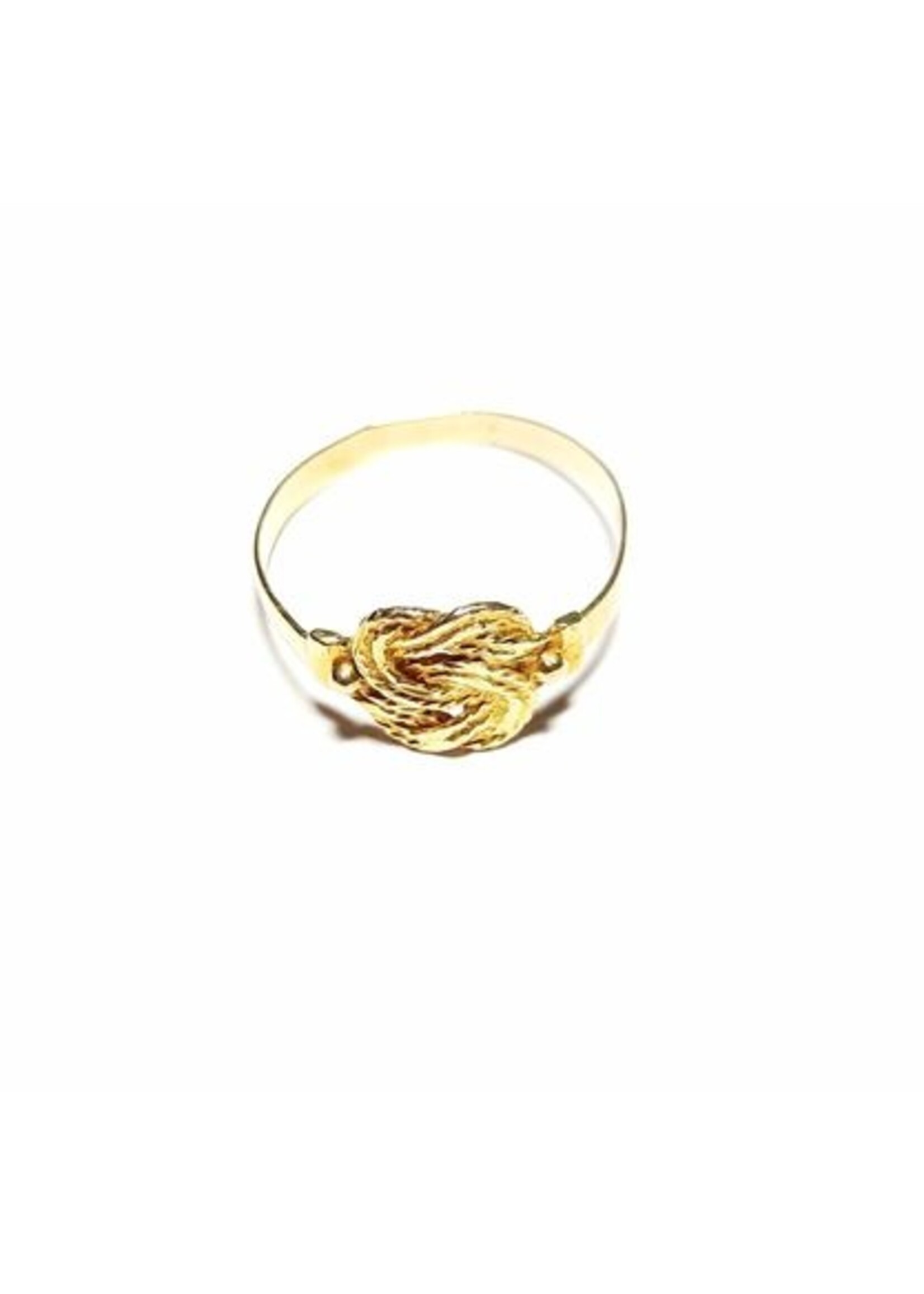 Vintage & Occasion Gouden mattenklopper ring