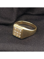 Vintage & Occasion Gouden herenring met briljant 0.27 karaat