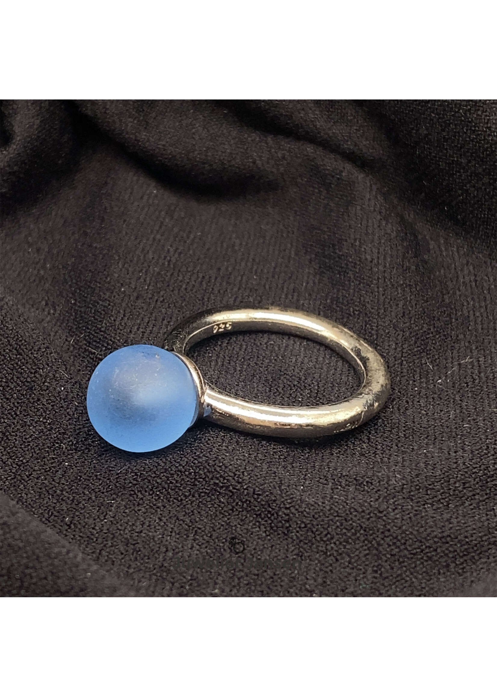 Vintage & Occasion Occasion Ti sento ring blauwe steen