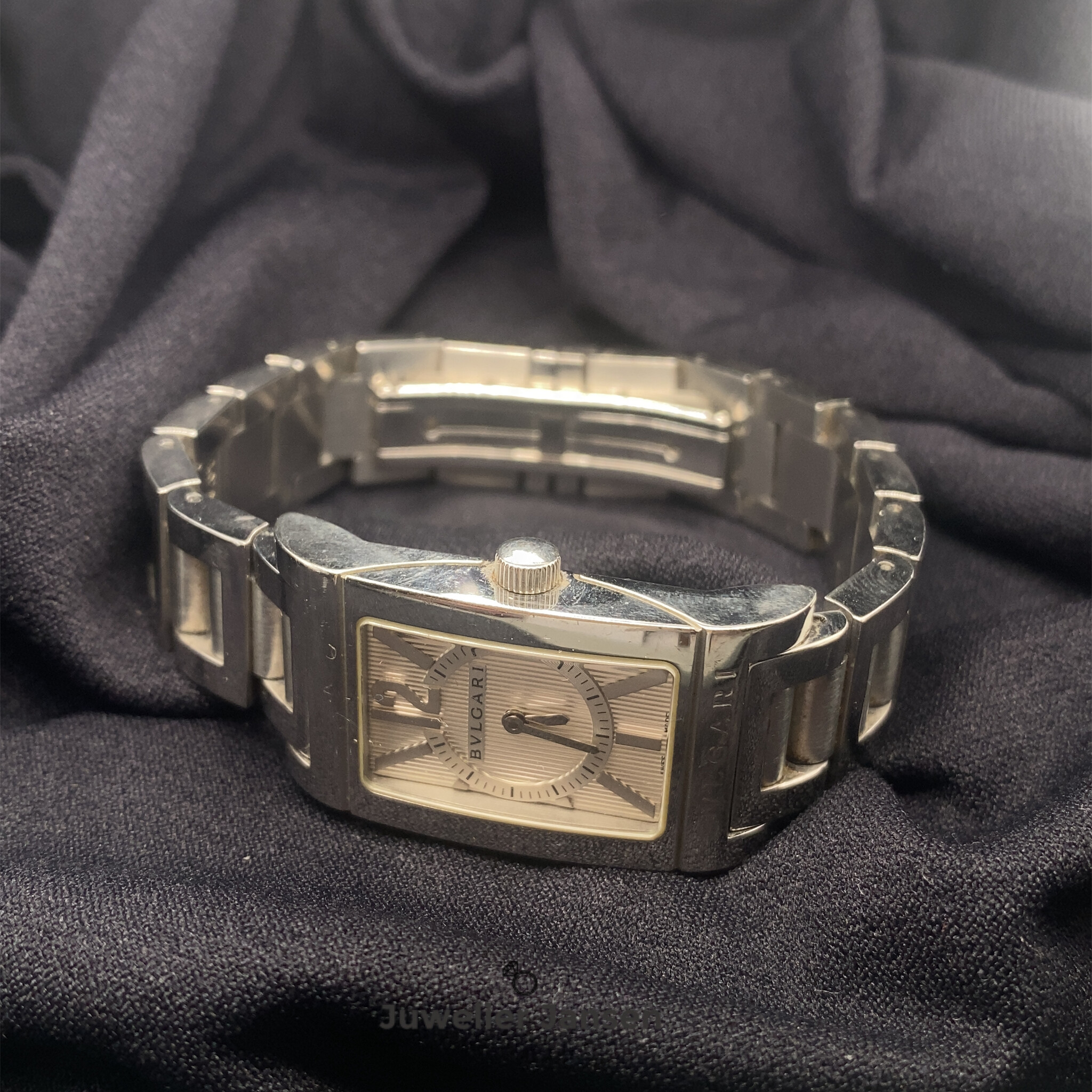 Seventyseven Lifestyle Dames Polshorloge met leren polsband zwart
