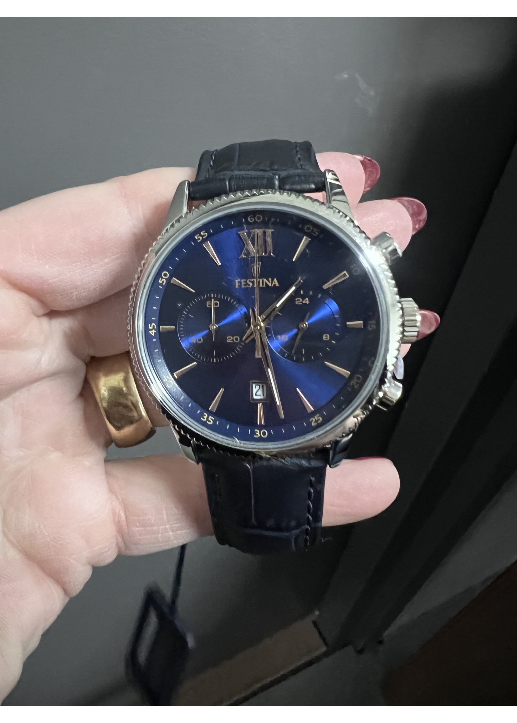 Festina Festina F16893 blauw chronograaf horloge