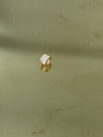 Cataleya jewels Fijn gouden hangertje rond met briljantjes zirkonia