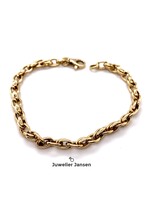 Vintage & Occasion Geelgouden armband moderne schakel