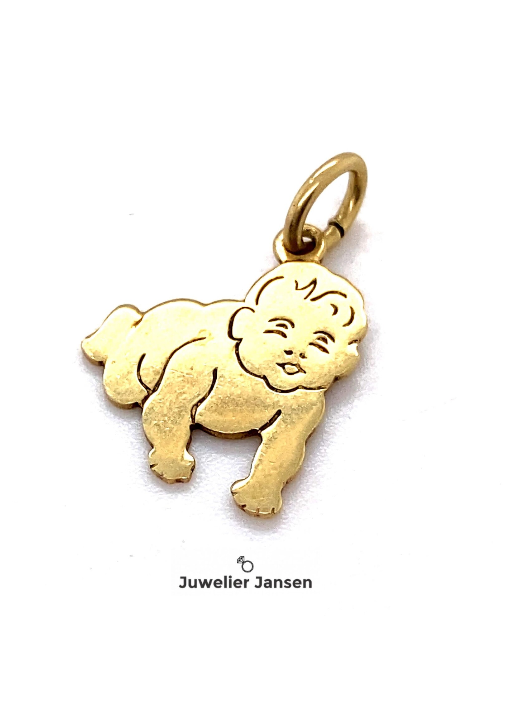 Vintage & Occasion Geelgouden 14 k hanger baby