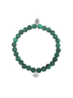 Cataleya jewels CO88 armband lotus energie en balance, staal malachiet 8CB-17043