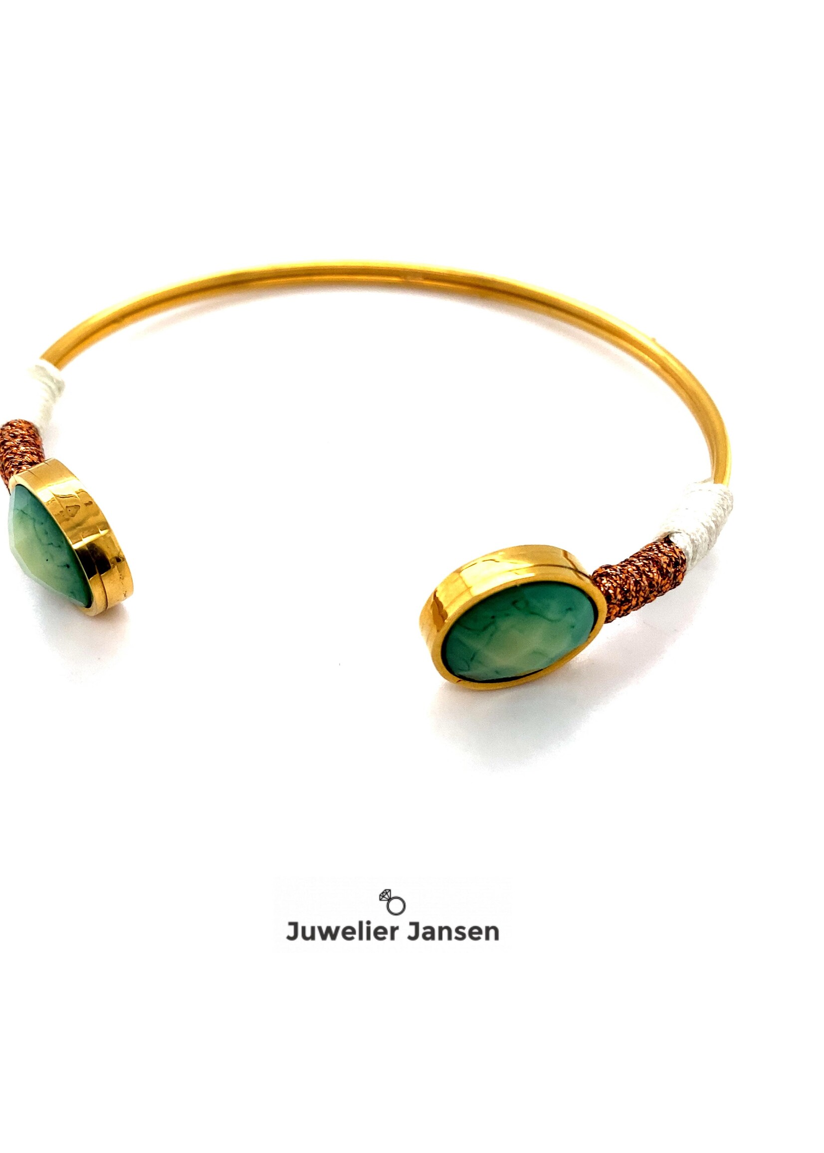 julie dans Juli Dans bracelet goud groene steen