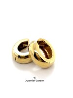 Vintage & Occasion Gouden 14k  ovale klapcreolen