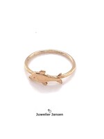 Vintage & Occasion Gouden kinderring dolfijn 14k – maat 12.5