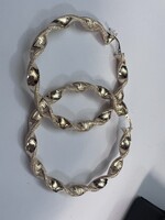 Cataleya jewels Geelgouden creolen wokkel 14k  motief 9.9 gram