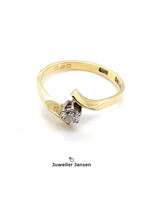 Vintage & Occasion Occasion ring 0.20 ct briljant