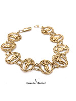 Vintage & Occasion Occasion gouden 14k armband engeltjes - lengte 19 Michael Anthony USA