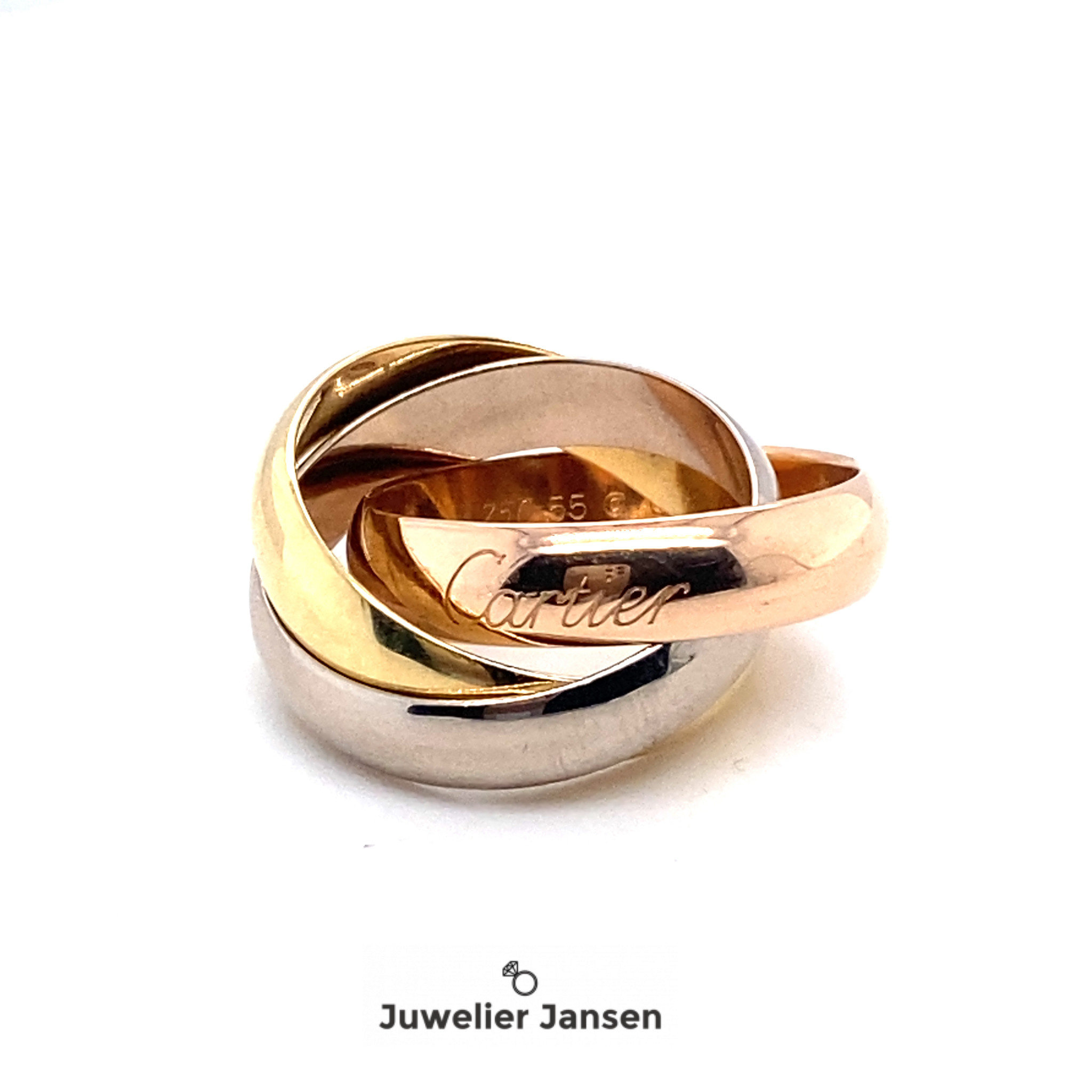 Occasion Cartier brede trinity ring maat 16 - Juwelier Jansen