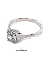 Vintage & Occasion Occasion witgouden ring met diamant 0.90ct